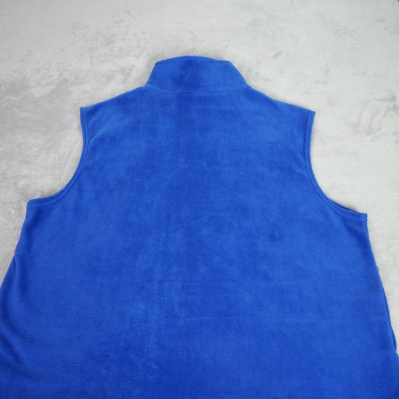 Team USA USOC Royal Blue Fleece Vest Men's Large Full Zip Embroidered Outdoor - Picture 9 of 12